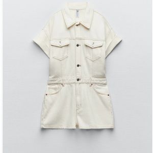 Zara denim romper
